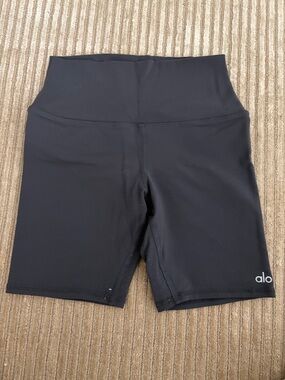 ALO Yoga Black High-Waist Bike Shorts
